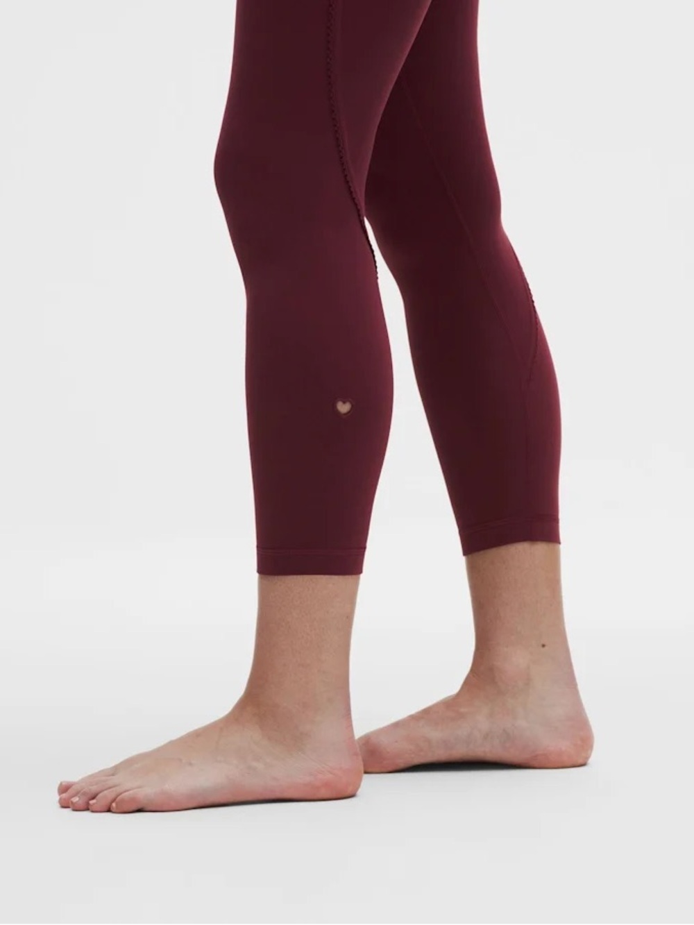 Lululemon Groove No Line HR Tight 25” HEART Burgundy Bay 12